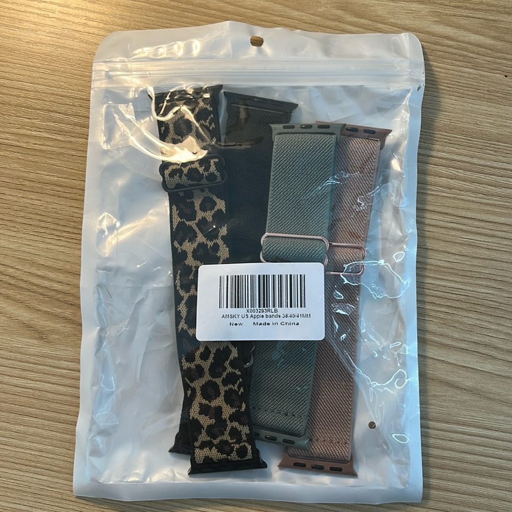 4-pack Stretch Apple Watch Bands NWT